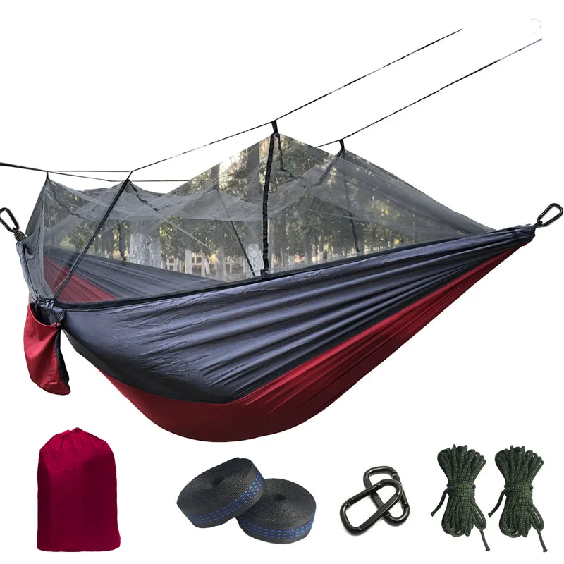 Ultralight Mosquito net Parachute Hammock with Anti-mosquito bites for Outdoor Camping Tent Using sleeping Free shipping 