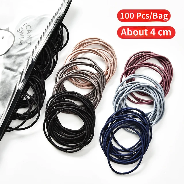 50/100 Pcs/Box New Children Cute Colors Soft Elastic Hair Bands Baby Girls Lovely Scrunchies Rubber Bands Kids Hair Accessories 30-100 Pcs Bag