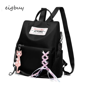 

Ladies Bagpack Japanese Backpack Luxury Student Solid Pu Zipper Black Fashion Backpacks For Teenage Girls Mochila Schoolbag