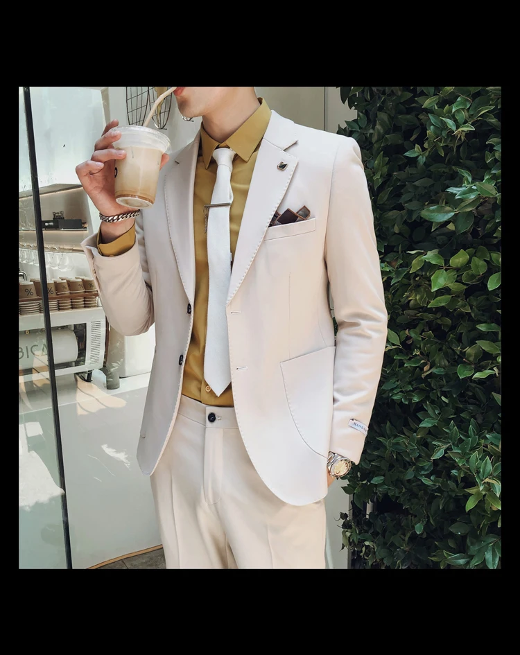 Traje Novio, Королевский Мужской Блейзер, приталенный, вечерние, для офиса, костюм, на одной пуговице, 3 шт., мужской пиджак, Hombre, смокинг Uomo