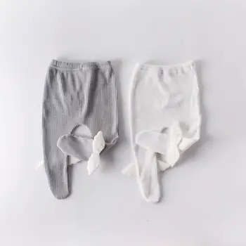 

WLG baby cute casual tights toddler beige gray all match stocking baby boy girl tights for 6-24 months