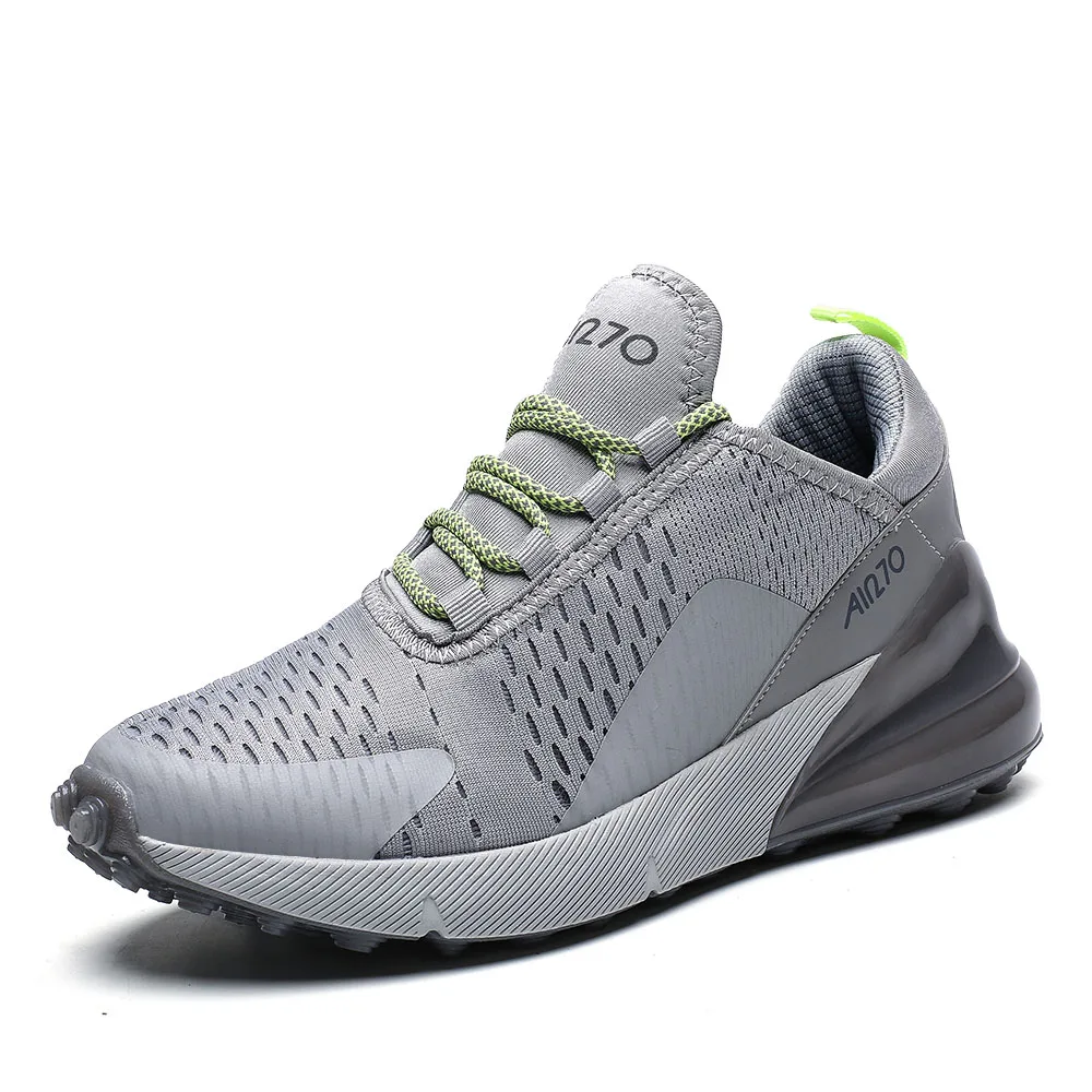 COOLVFATBO кроссовки Мужские дышащие кроссовки zapatillas hombre 270 Пара кроссовки для фитнеса женские спортивные кроссовки для спорта на открытом воздухе - Цвет: Gray