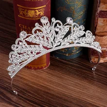 H1112 Лидер продаж стиль корейский стиль Искусственный бриллиант свадьба корона популярные горячие продажи невесты резинки для волос Свадебные аксессуары