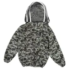 Защитная Фата для пчеловодства, куртка с двойной молнией, пчелиный костюм, товары для пчеловодства, пчеловодная куртка с головным убором Защитная Фата для пчеловодства, куртка с двойной молнией, пчелиный костюм, товары для пчеловодства, пчеловодная куртка с головным убором