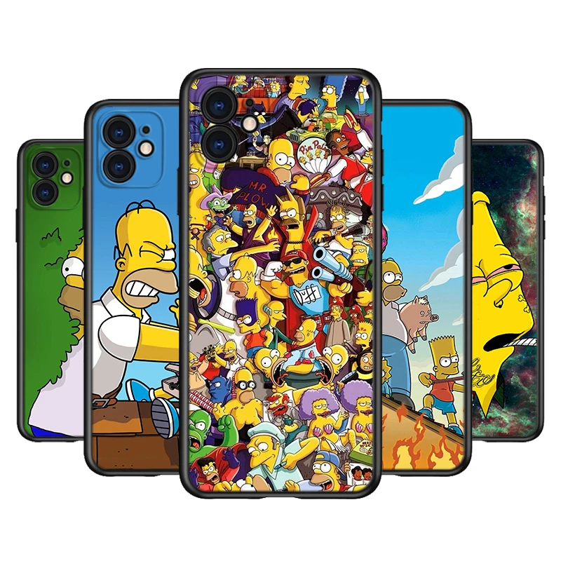 Силиконовый чехол Simpsons для Apple IPhone 13 12 Mini 11 Pro XS MAX XR X 8 7 6S 6 Plus 5S SE телефона |