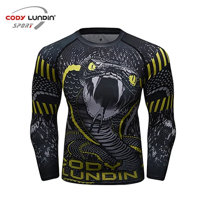 Дешевые ММА боксерская Рашгард Футболка мужская сублимированная печать дышащая Муай Тай BJJ JiuJitsu футболки Boxeo Fightwear тренировочные футболки - Цвет: B