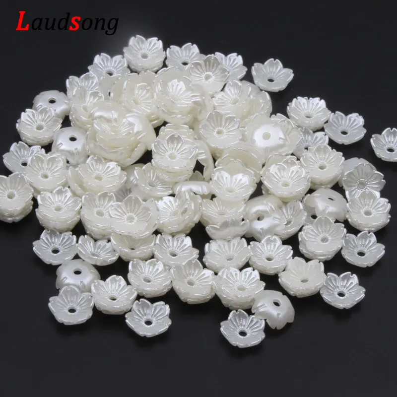 10pcs 10X4mm Flower Torus Ceramic Spacer Loose Beads Jewelry Making Craft DIY