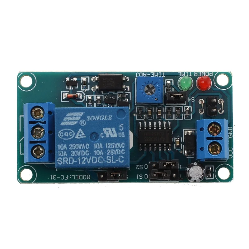 SRD-12VDC-SL-C NC таймер с регулятором времени 12V DC | Дом и сад