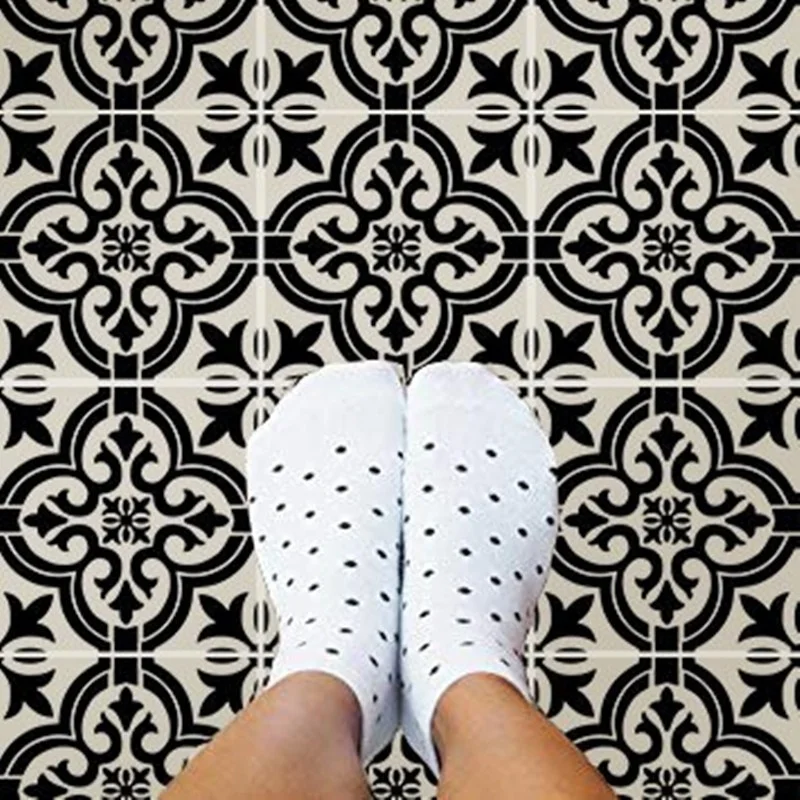 

30 * 30cmDIY stencil painting template retro flower pattern model wax paper tile wall floor furniture decorative painting mold