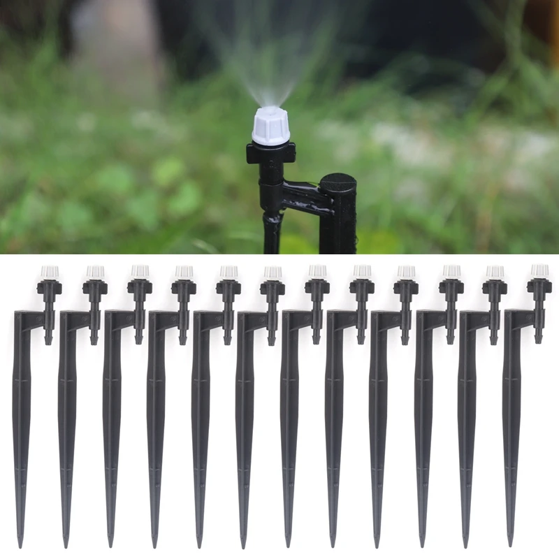 

5Pcs Gray Black Atomizing Nozzle Irrigation Sprinkler Nozzle Support Spike Watering Sprinklers Stakes Garden Water Connectors