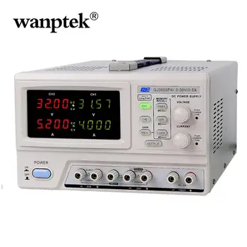 

Wanptek DUAL 9KG 4-Digits DC Switching Power Supply adjustable 30V 5A 0.001A laboratory Digital Display Bench Power Supplies
