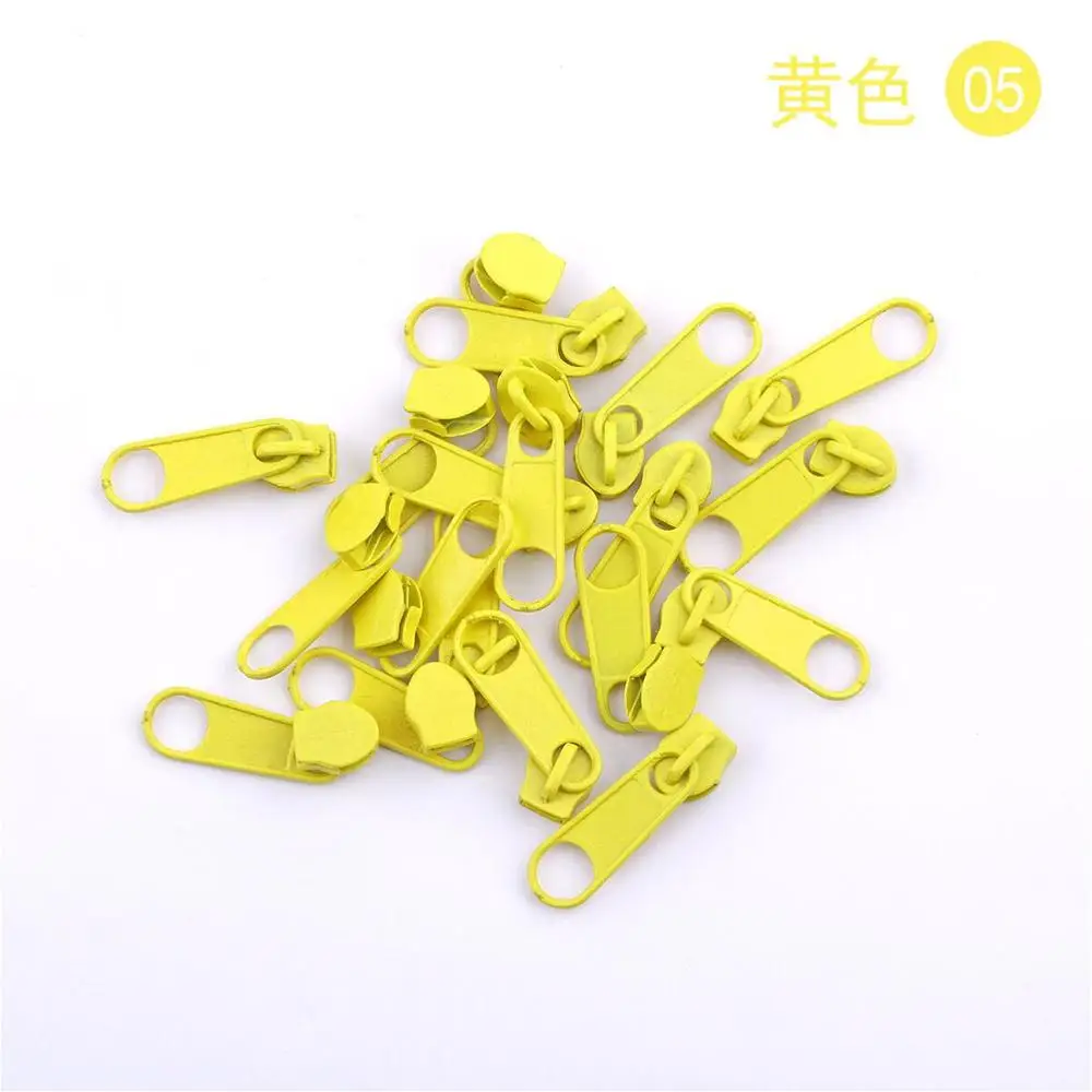 05 100pcs 100 шт/партия 3# нейлоновая застежка-молния слайдер DIY молния съемник металлическая застежка-молния головка Потяните Замена Ремонтный комплект сумка для одежды чемодан DIY молния крепления аксессуары - Цвет: 05 100pcs