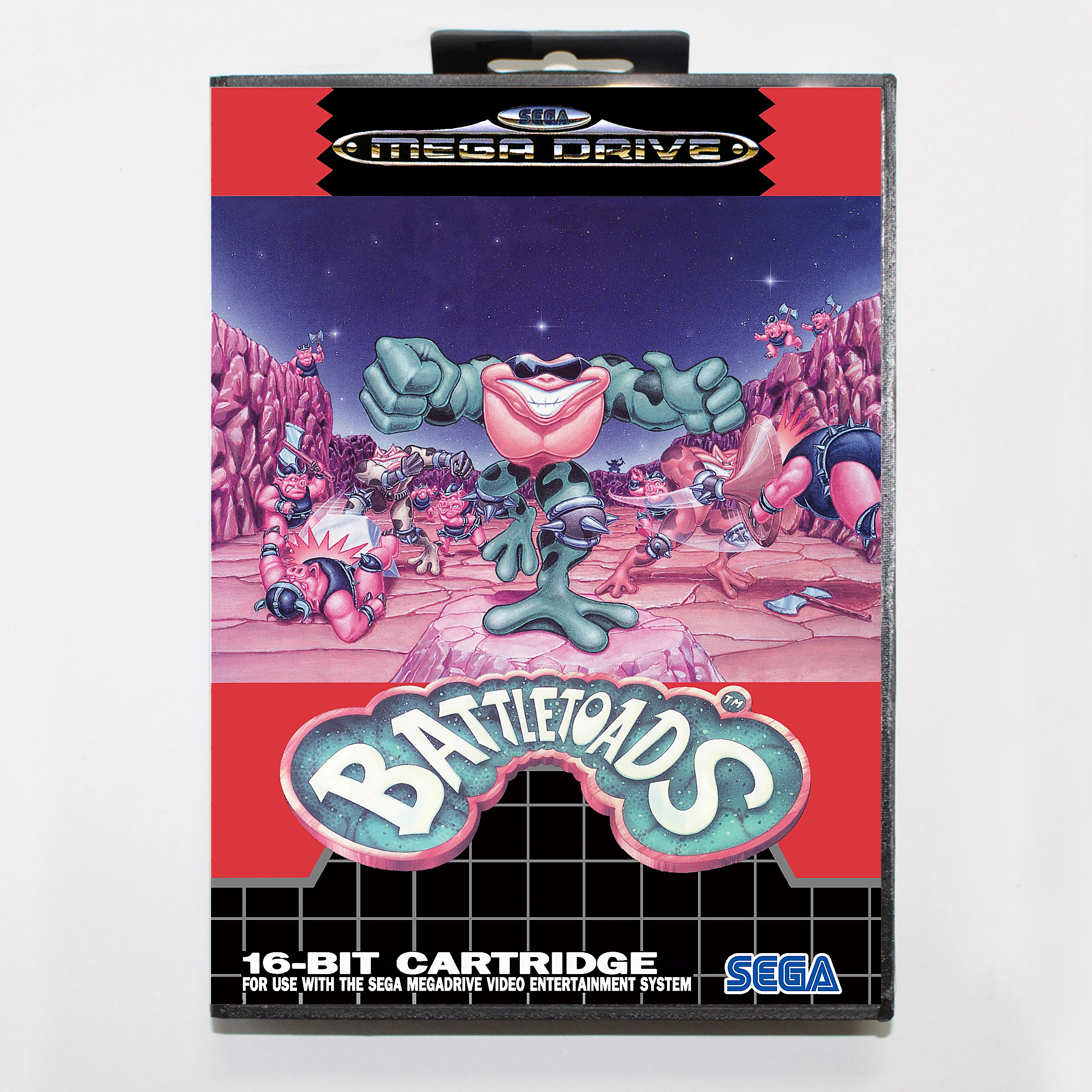 Battletoads 16bit MD карточная игра для sega игры sega Mega Drive/Genesis с розничной коробкой