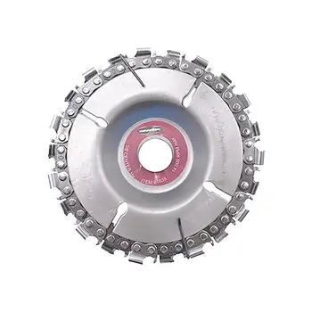 

4 Inch Grinder Disc and Chain Fine Abrasive Cut Chain Carver Attachment for Angle Grinder