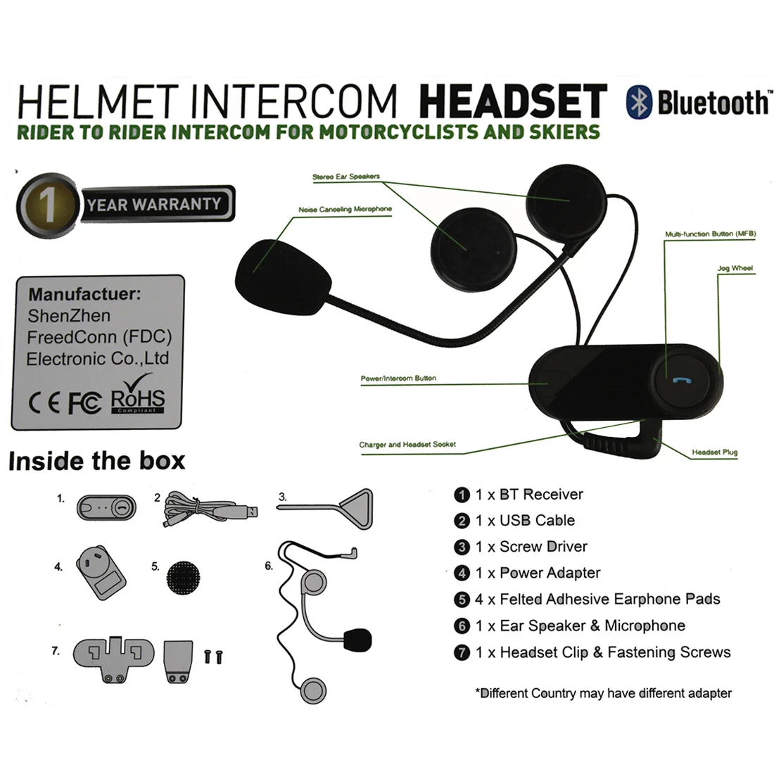 Мотоцикл Bluetooth системы связи домофон мягкая гарнитура с FM радио Bluetooth гарнитура T-COMSC 800 м