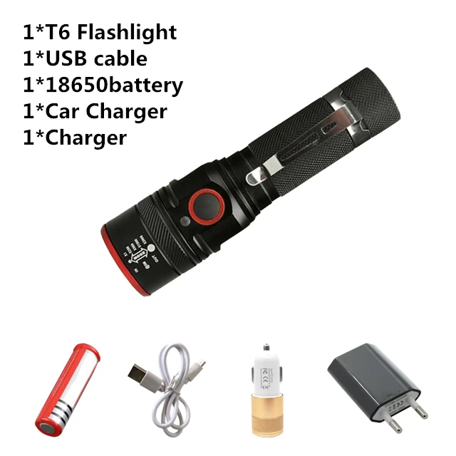Package C Самый яркий xhp50 самый мощный фонарик usb масштабируемый светодиодный фонарь xhp50 18650 перезаряжаемый аккумулятор для охоты - Испускаемый цвет: Package C
