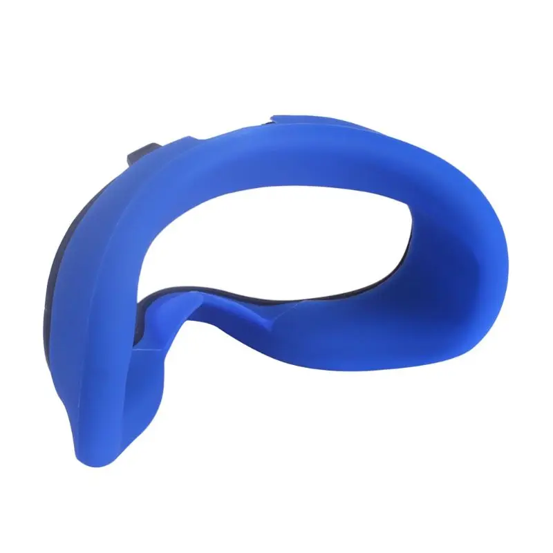 Soft Anti-sweat Silicone Eye Mask Case Cover Skin for Oculus Quest VR Glasses - Цвет: Синий