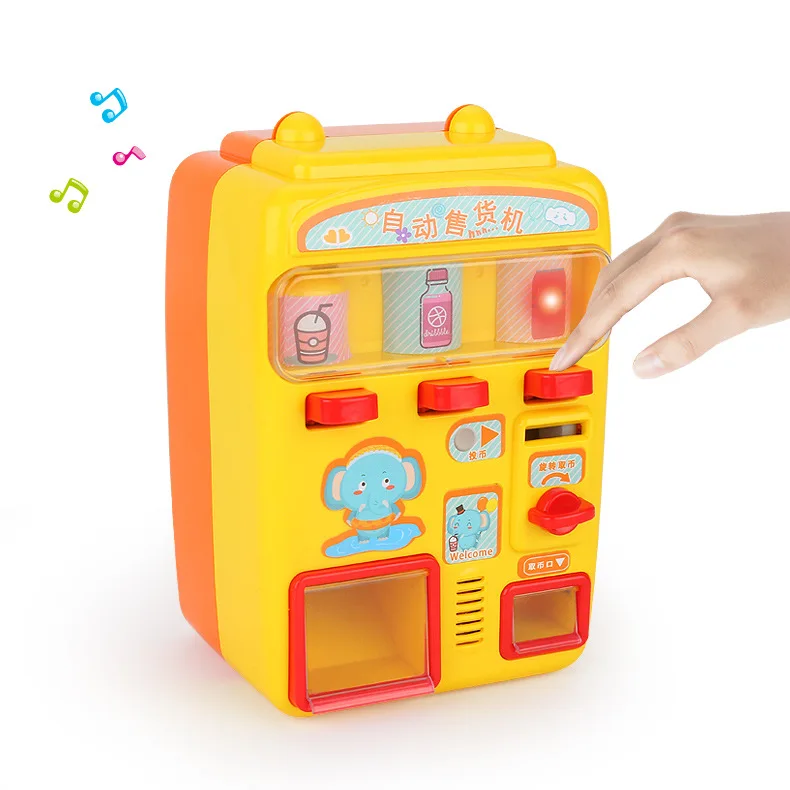 

Ou rea Fun Voice Vending Machine Talking Trafficking Drinking Machine Supermarket Cash Register Children Play House Toys