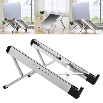 

Aluminum Alloy Accessories Home Office Modern Desktop Holder Adjustable Height Universal Foldable Portable Laptop Stand Travel
