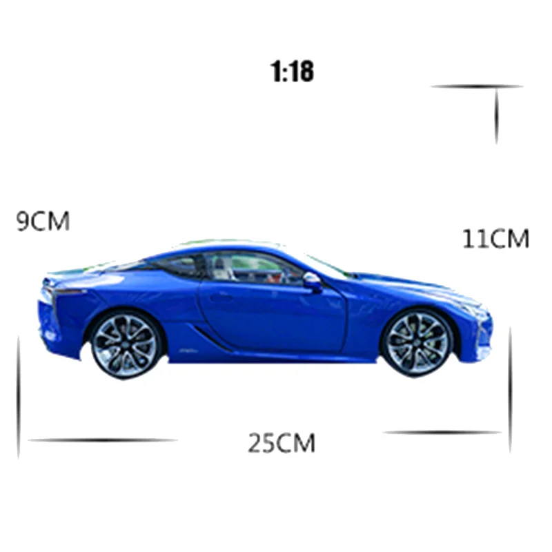 1:18 sclae LC500h сплав модель автомобиля литой металлический автомобиль игрушка настоящий интерьер стекаются коврик коллекция Дети Детские подарки дисплей