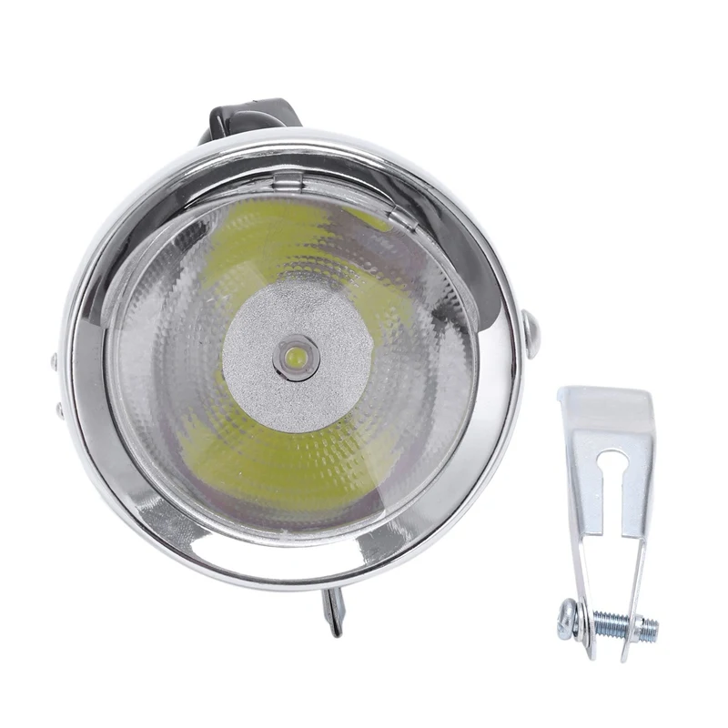 Best Bicycle Hat Lamp Bike Front Light Retro Headlights Metal Silver 6Led Waterproof Headlights Riding Equipment Bicycle Accessories 2