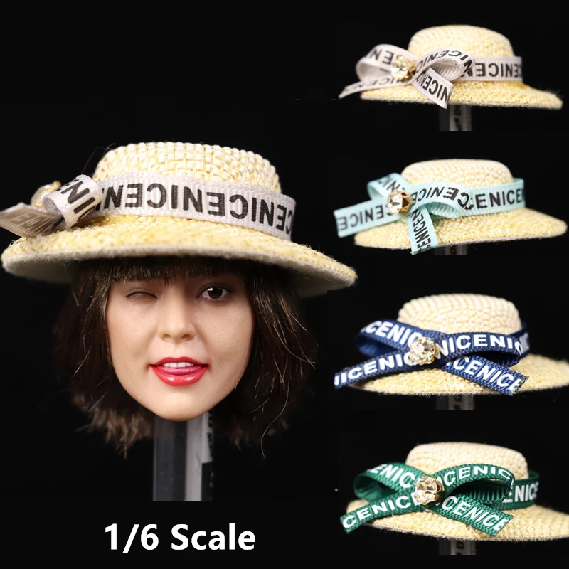 

Модель женской соломенной шляпы с козырьком, масштаб 1/6, для экшн-фигурок 12 дюймов, кукол, аксессуары для поделок