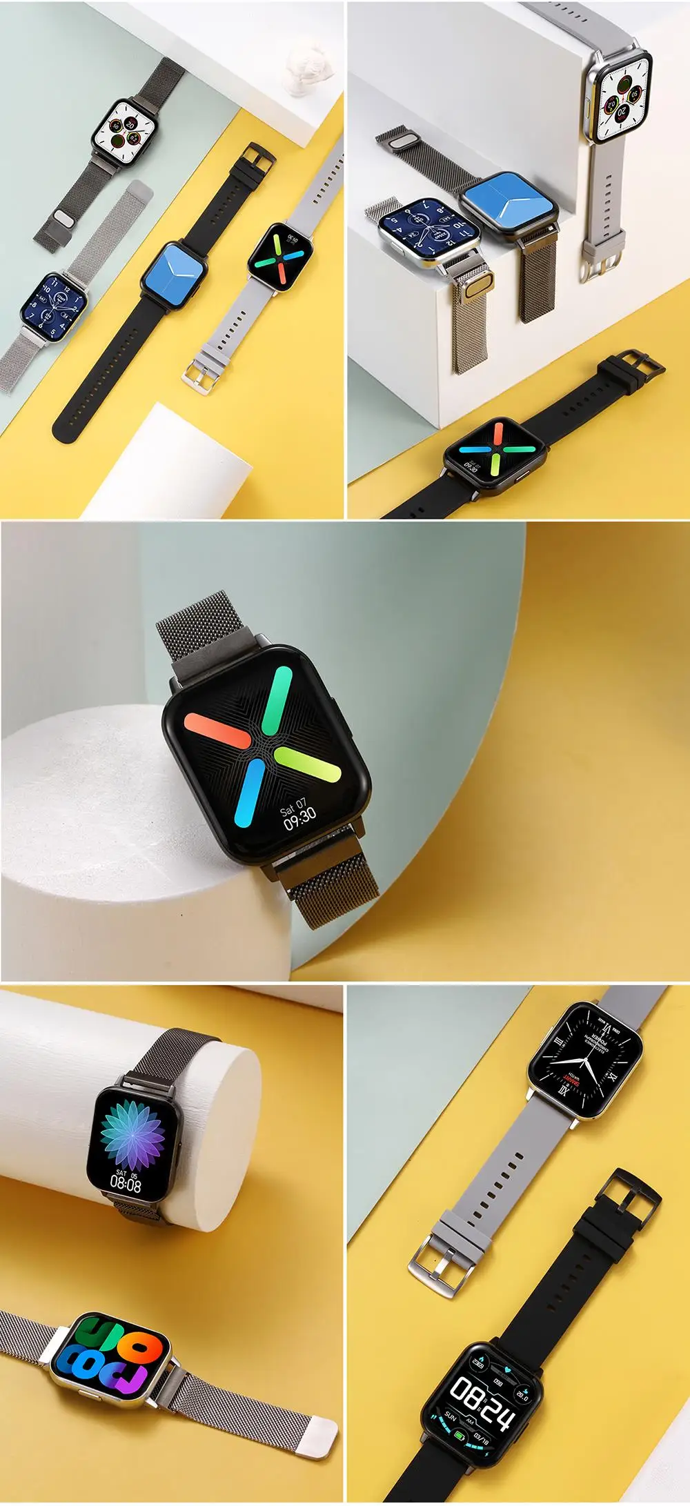 DTX ECG Smart Watch 2021 1.78 Inch Big 420*485 HD 2.5D Screen IP68 Waterproof Weather Dual Modes Smartwatch Men Women