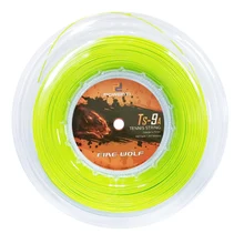 Powerti Tennis String 200m Reels Polyester Hard Tennis String 1.25mm Round White Durable String Fire Wolf