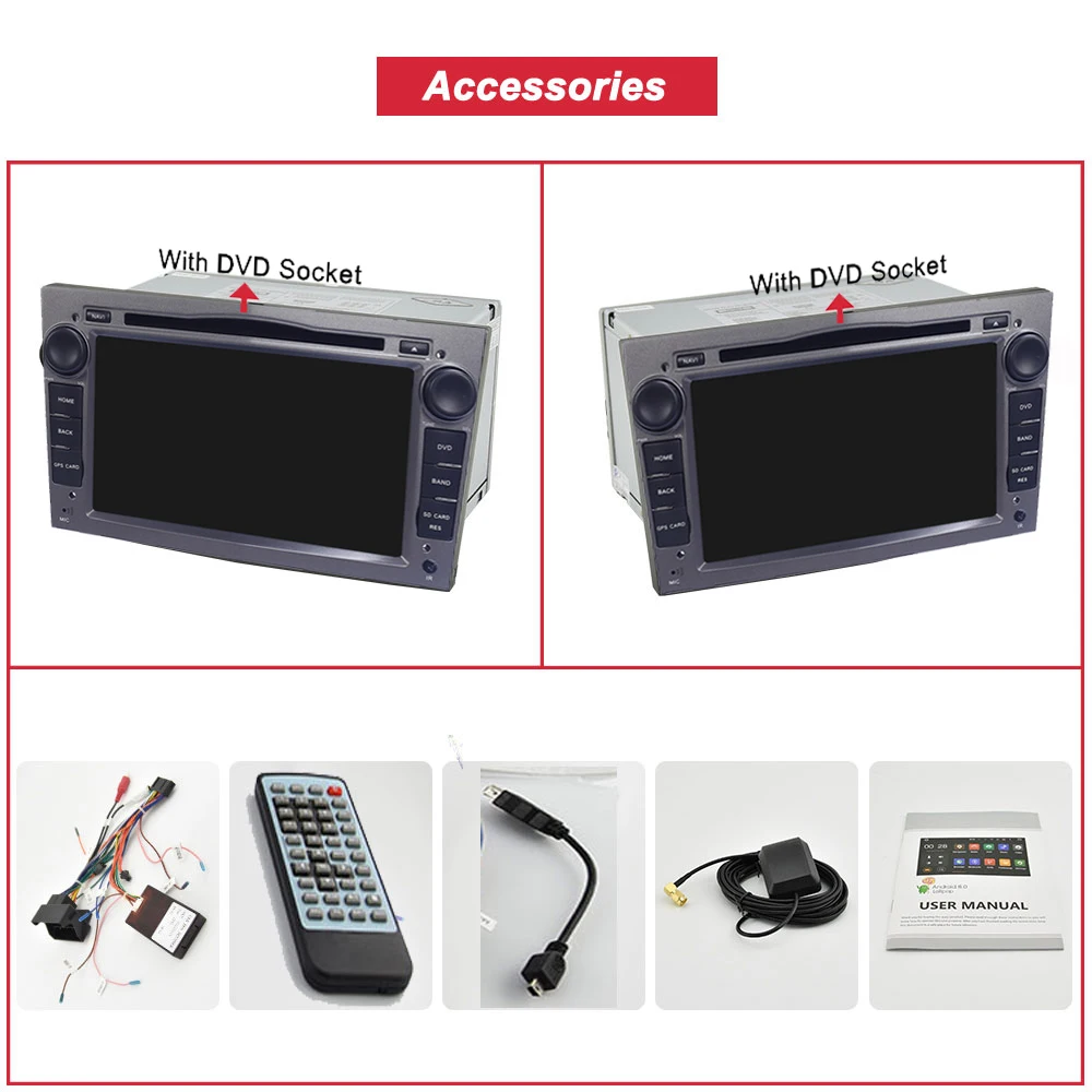 Discount Bonroad 2DIN Android 6.0 tereo 7" Touch Screen Car multimedia player For Opel Astra Vectra Antara ZafiraDVD Radio GPS Navigation 2