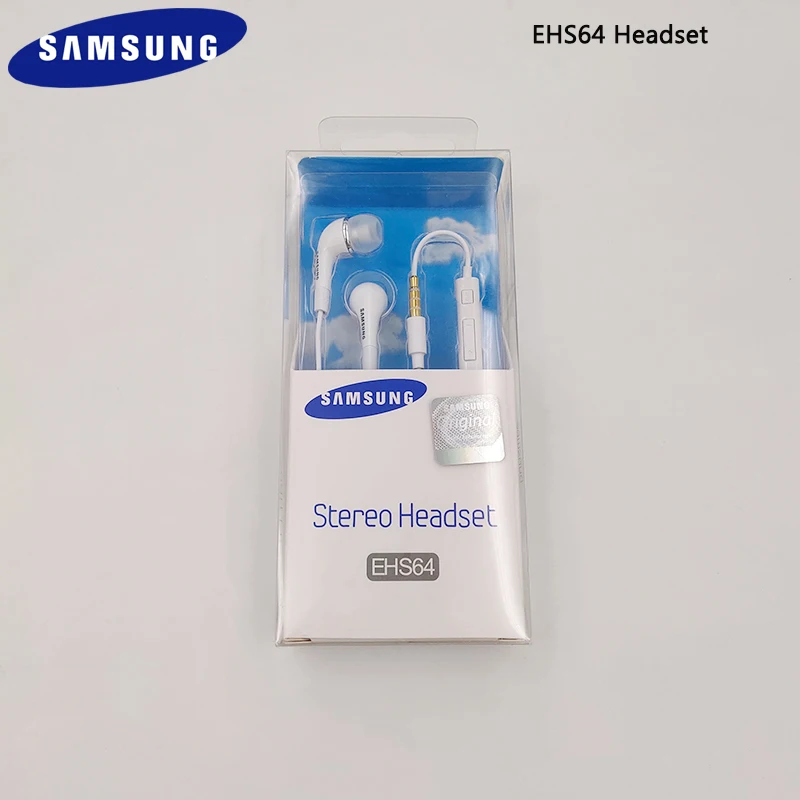 Оригинальные наушники вкладыши Samsung EHS64 с микрофоном 3 5 мм для Galaxy A40 A50 A70 S8 S9 S10 A9 Star