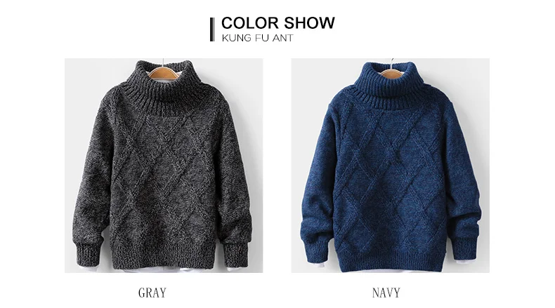 Kung Fu Ant Kids Boys Sweater Autumn Winter Cotton Toddler Clothing Kids Pullover Sweater For Boys Outerwear Coat