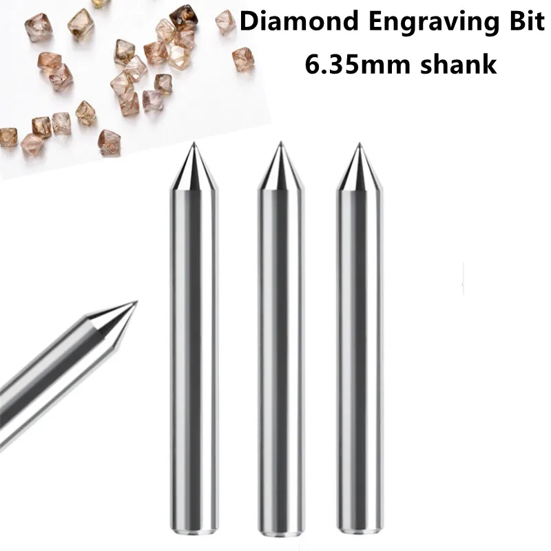 Diamond Milling Cutter Engraving Bit Carving Pen Point Tools Cnc Metal steel stone engraver dresser 60 90 120 degree 6.35mm 1pc 5pcs set stainless steel cleaning needle 0 2mm 0 25mm 0 3mm 0 35mm 0 4mm 0 5mm 0 6mm part drill for nozzle 3d printers parts