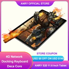 ANRY Tablet z androidem 11.6 Cal MTK6797T X25 Deca Core procesor 3G RAM 32G ROM 1920*1080 4G telefon Android 8.1 tablet Pc