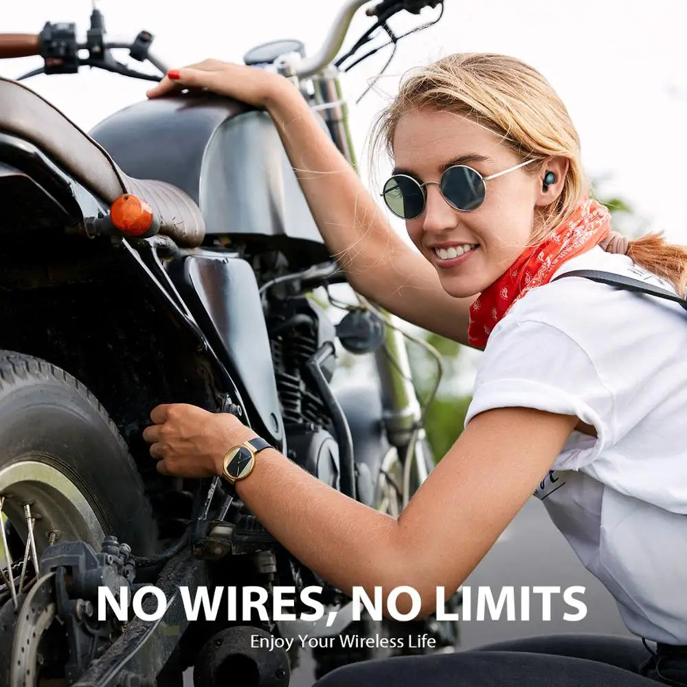 Mpow T2 беспроводные наушники Bluetooth 5 0 в ухо стерео TWS мини портативные со встроенным