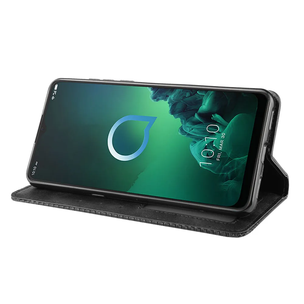 Для Alcatel 3X2019 чехол Роскошный флип из искусственной кожи Бумажник магнитный адсорбционный чехол для Alcatel3X 3 X 5048U 5048Y чехлы для телефонов