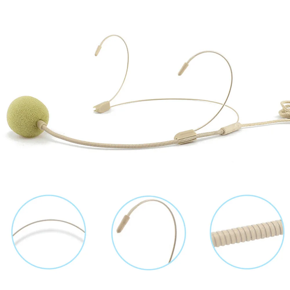 

UHF Wired 3.5mm Headset Microphone Clear Anti Interference Headset Sensitive Professional Microphone High Fidelity Headworn