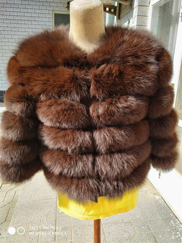 Новинка 2019 женская теплая короткая куртка Женское пальто из натурального меха