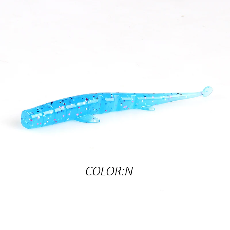 N BEARKING UNAGI Slug Soft Lures 64mm 88mm Fishing Artificial Lures Silicone Bass Pike Minnow Swimbait Jigging Plastic Baits Worm - Цвет: N