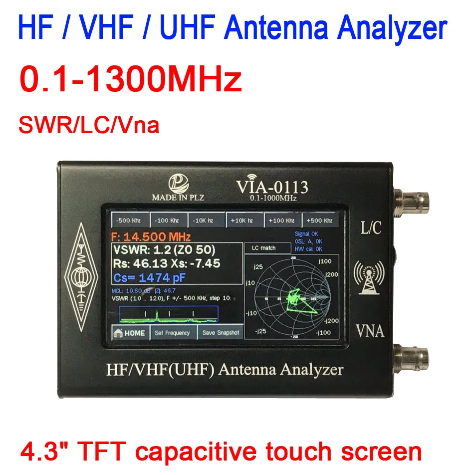 Анализатор антенны dykb HF VHF UHF анализатор сети 0 1-1300 МГц РЧ генератор счетчик
