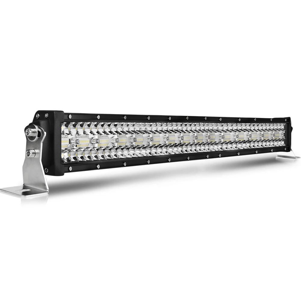 

Offroad 4X4 Truck Suv Atv Driving 12V 24V 3 Rows Led Bar 32 Inch Led Work Light Bar For Car Tractor Boat