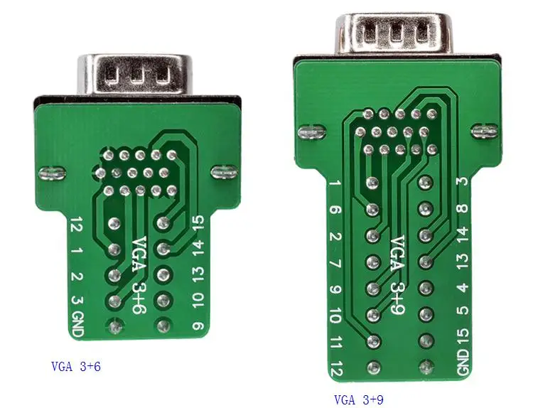 DHL/EUB 50 шт. con tors DB15 VGA Мужской 9Pin D-Sub 3+ 6 линия пластиковая крышка гайка терминал PCB black-A6
