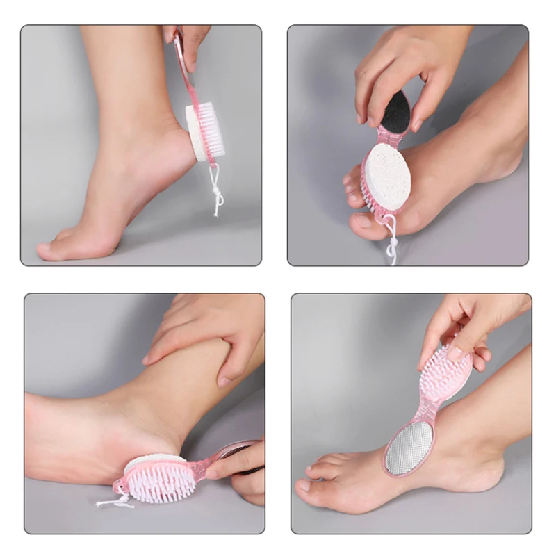 Щетка пемза 4 в 1 для ухода за ногами от мозолей|Инструмент ступнями| |