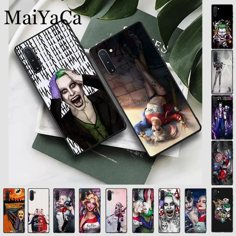 Отряд Самоубийц Джокер Харли Куинн чехол для телефона Galaxy note10 note8 note9 note5 note4 s10plus