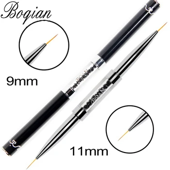 

BQAN Different Sizes Double Head Nail Liner Brush Acrylic Nail Art Brushes Drawing Line Rhinestones Pen Nail Art Manicure Brush