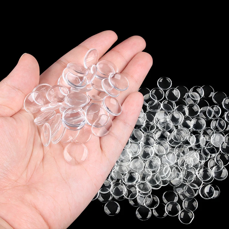 Eye DIY Doll-Accessories Eye-Chips Glass Crafts 100pcs Eyeball 14mm Toy Cute