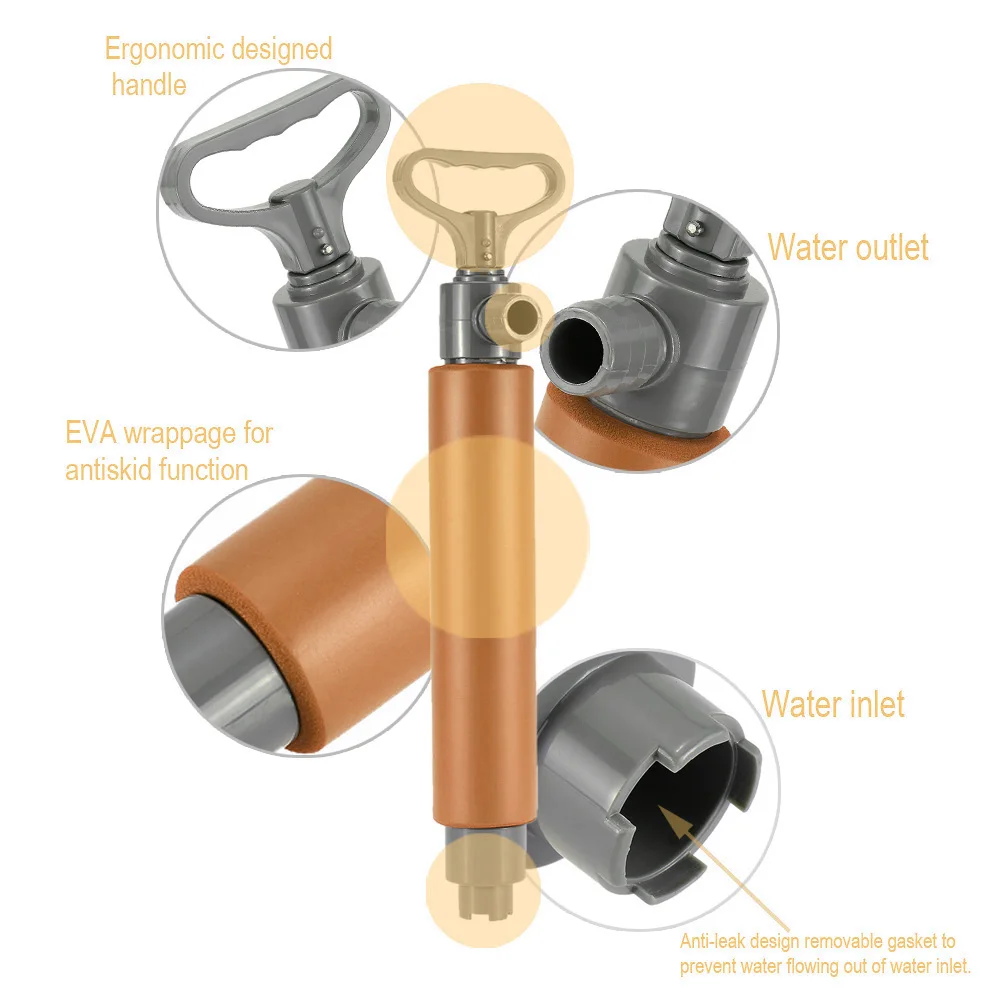 46cm Length Kayak Hand Pump Floating Hand Bilge Pump for Kayak Rescue inflatable boat Kayak Accessories