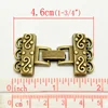 5 Sets Doreen Box End Caps for Bracelets / Necklace 4.6x2.3cm Antique Bronze Silver Color Findings For DIY Jewelry Making ► Photo 3/6