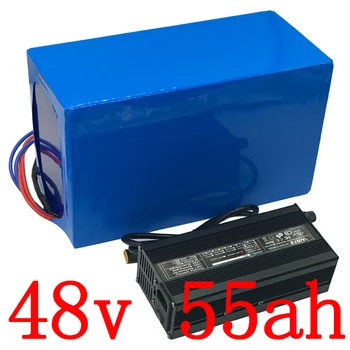 شراء48V حزمة بطارية 48V 55AH دراجة كهربائية بطارية 48V 55AH ليثيوم بطارية ل 48V 1000W 2000W 3000W بطارية سكوتر كهربائي