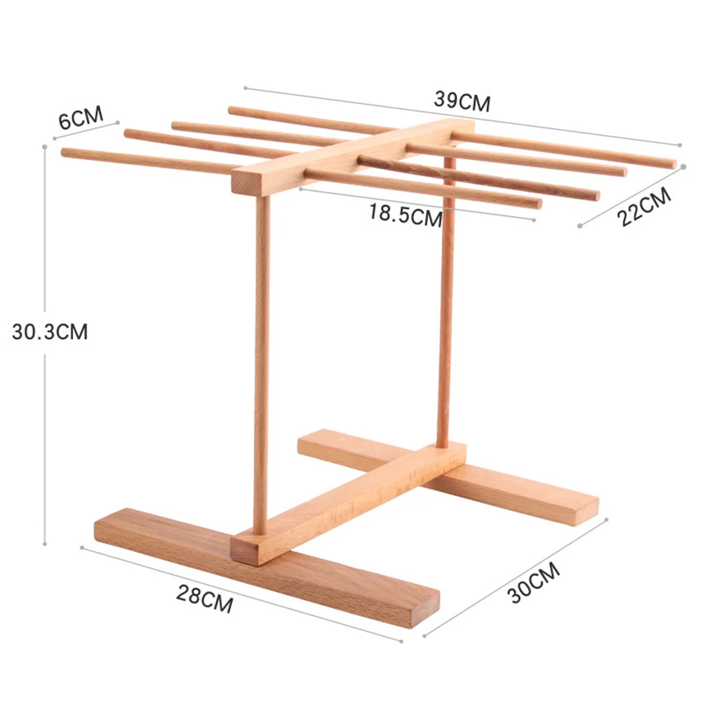 Складной деревянный стеллаж для сушки пасты Beechwood лапши спагетти держатель кухонный стеллаж для хранения фруктов и овощей стеллаж