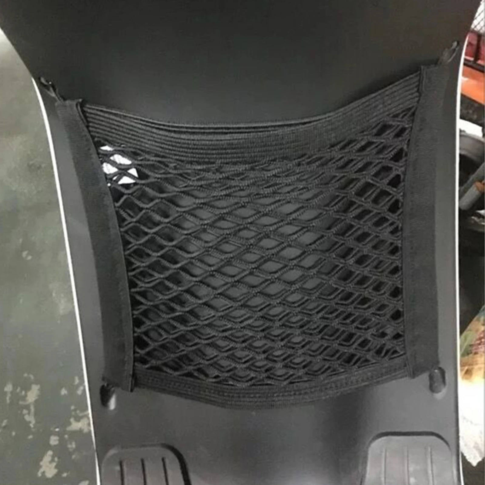 High Elastic Motorcycle Bicycle Storage Net Trunk Bag Motorbike Luggage Net Hook Hold Bag Cargo Bike Scooter Luggage Supplies